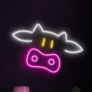 Dairy Cow Neon Sign, Dairy Cow LED Light, Dairy Cow Wall Decor, Dairy Farm Sign, Animal Farm House Wall Art, Home and Milk Shop Wall Decor