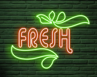 Letrero de neón fresco con luz LED, logotipo, decoración de pared, tienda personalizada, bebida, arte de esquina