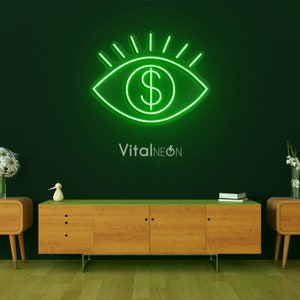 Augen-Leuchtreklame, Evil Eye Neonlicht, Augapfel-Wand-Dekor, spirituelle Neonreklame, Anime-Raum-Kunst, Auge Neon-Schild für Schlafzimmer, Party oder Bar, Geschenk