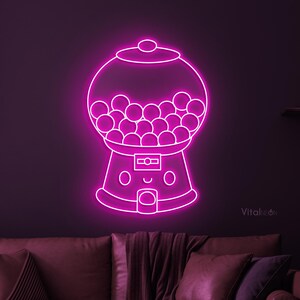 Retro Gumball Machine Lamp Mini Candy Dispenser Light LED String Fairy Lights Etsy