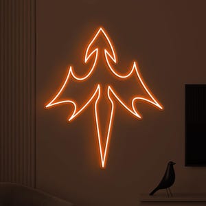 Abstract Arrow LED Neon Sign for Sharp Lines Wall Decor and Home Bar Art