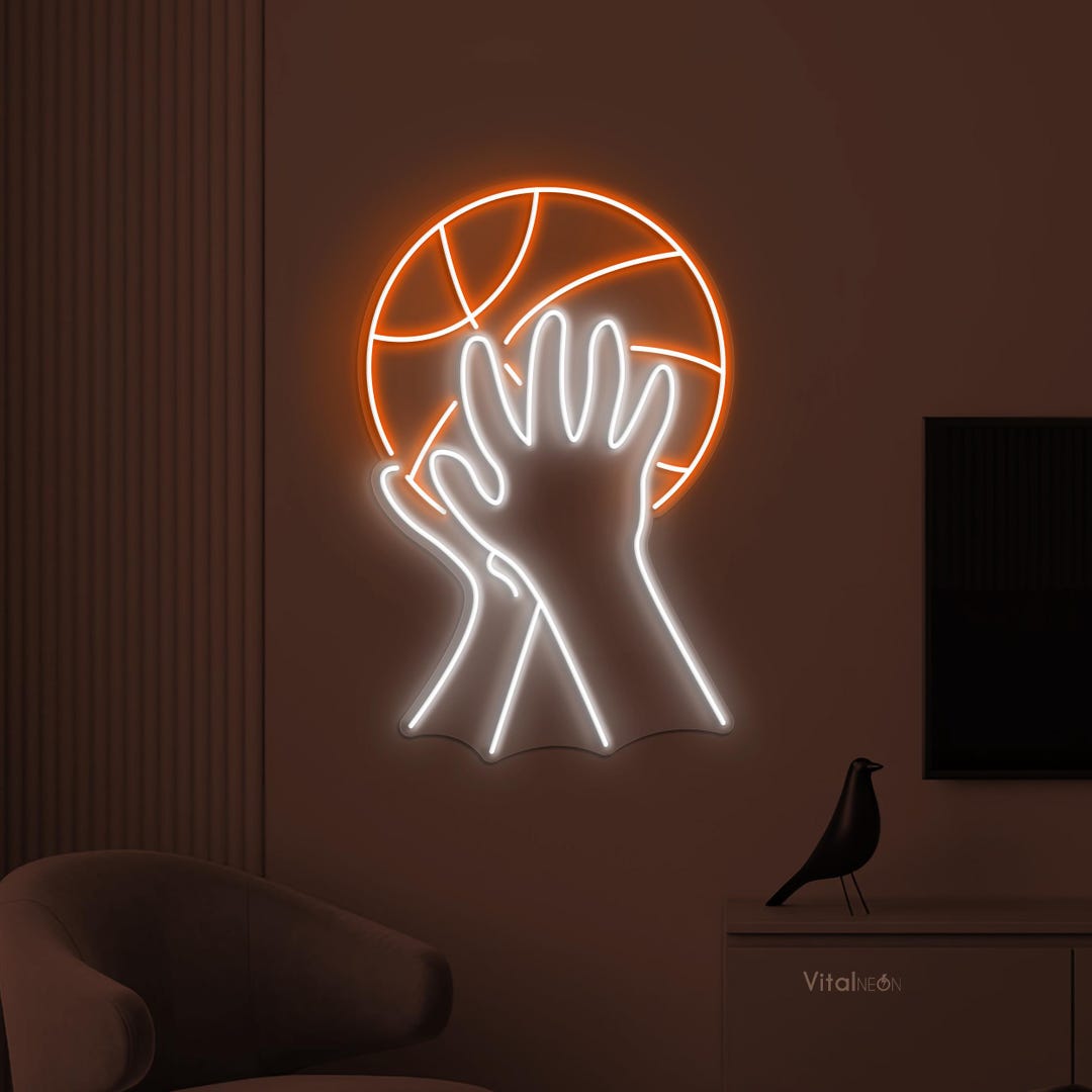 Led Basketball. Sign Basketball LED Neon Sign, Sports Game Room Wall Decor - Etsy