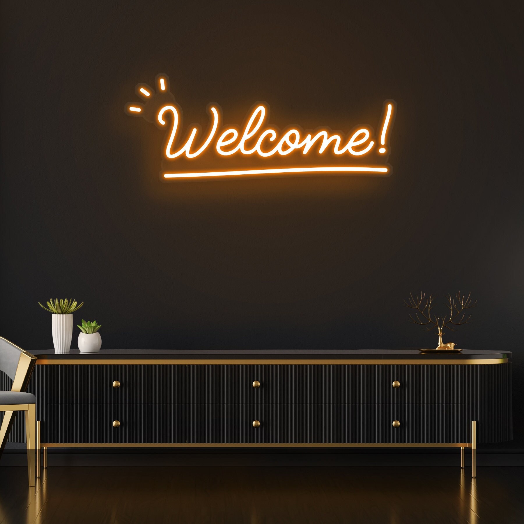 Welcome Neon Sign, LED Wall Decor, Shop Restaurant Room Decoration