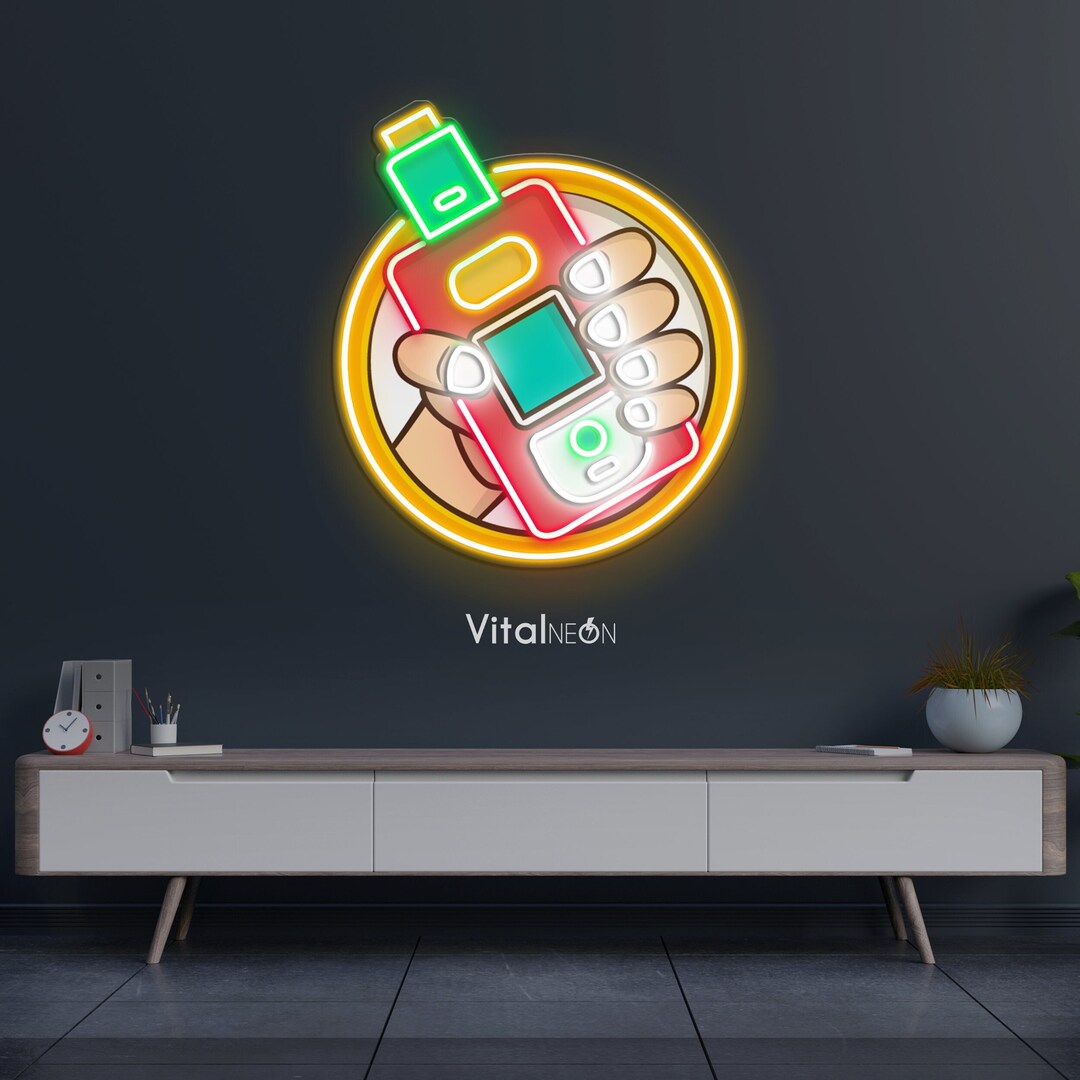 Vape LED Neon Light, Vape Pop Art Decor, Led Wall Art, Smoke Shop Decor ...