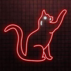 Cat Neon Sign, Cat LED Light, Veterinary Clinic Wall Decor, Pet Shop Wall Art, Kids Room Wall Decor, Home Neon Light, Decor for Home & Cafe