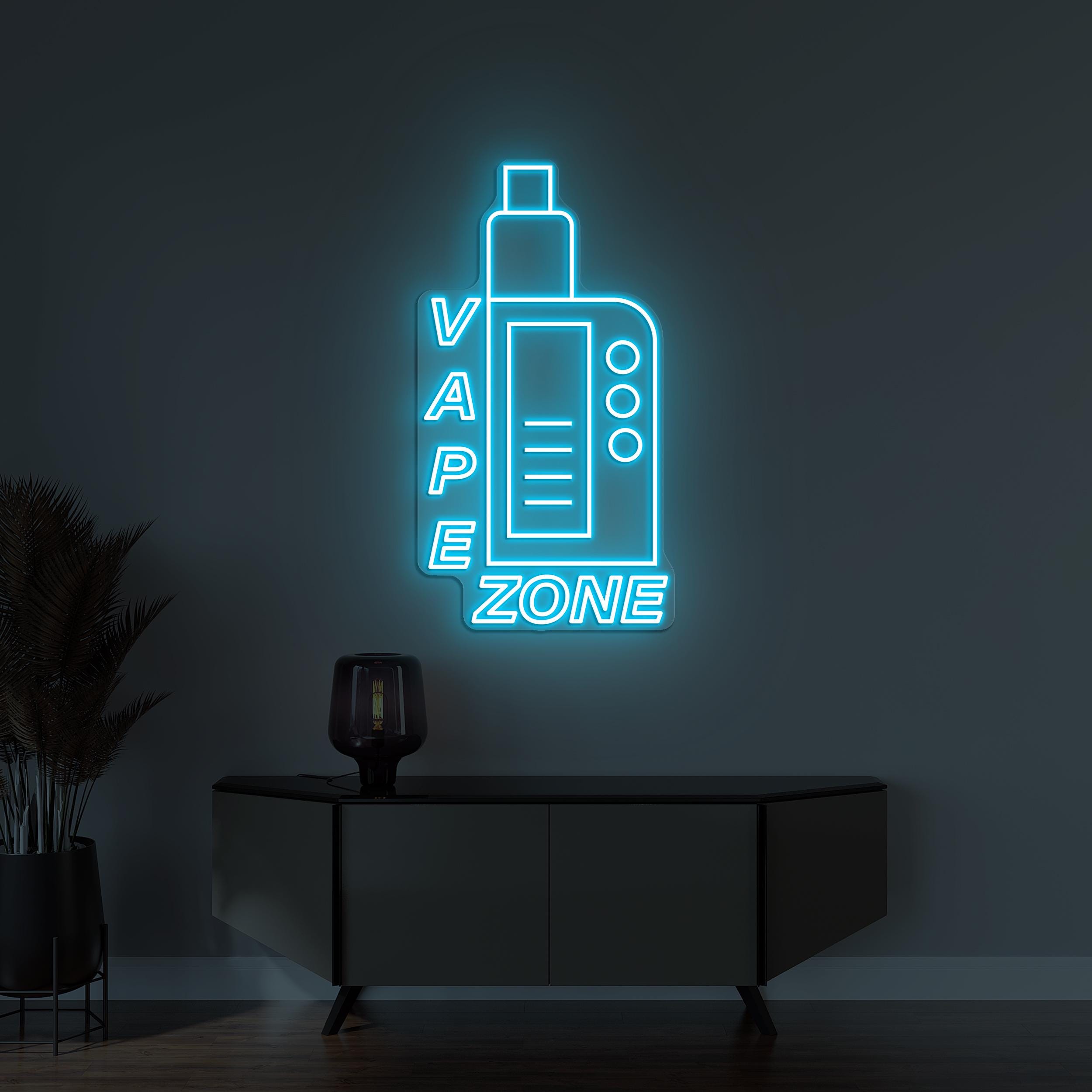 Vape Zone LED Neon Sign, Custom Shop Smoke Room Cafe Bar Wall Decor - Etsy