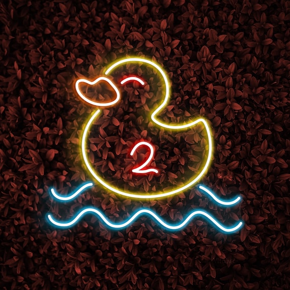 Duck Neon Sign, Duck Led Light, Kids Room Wall Decor, Birds Shop