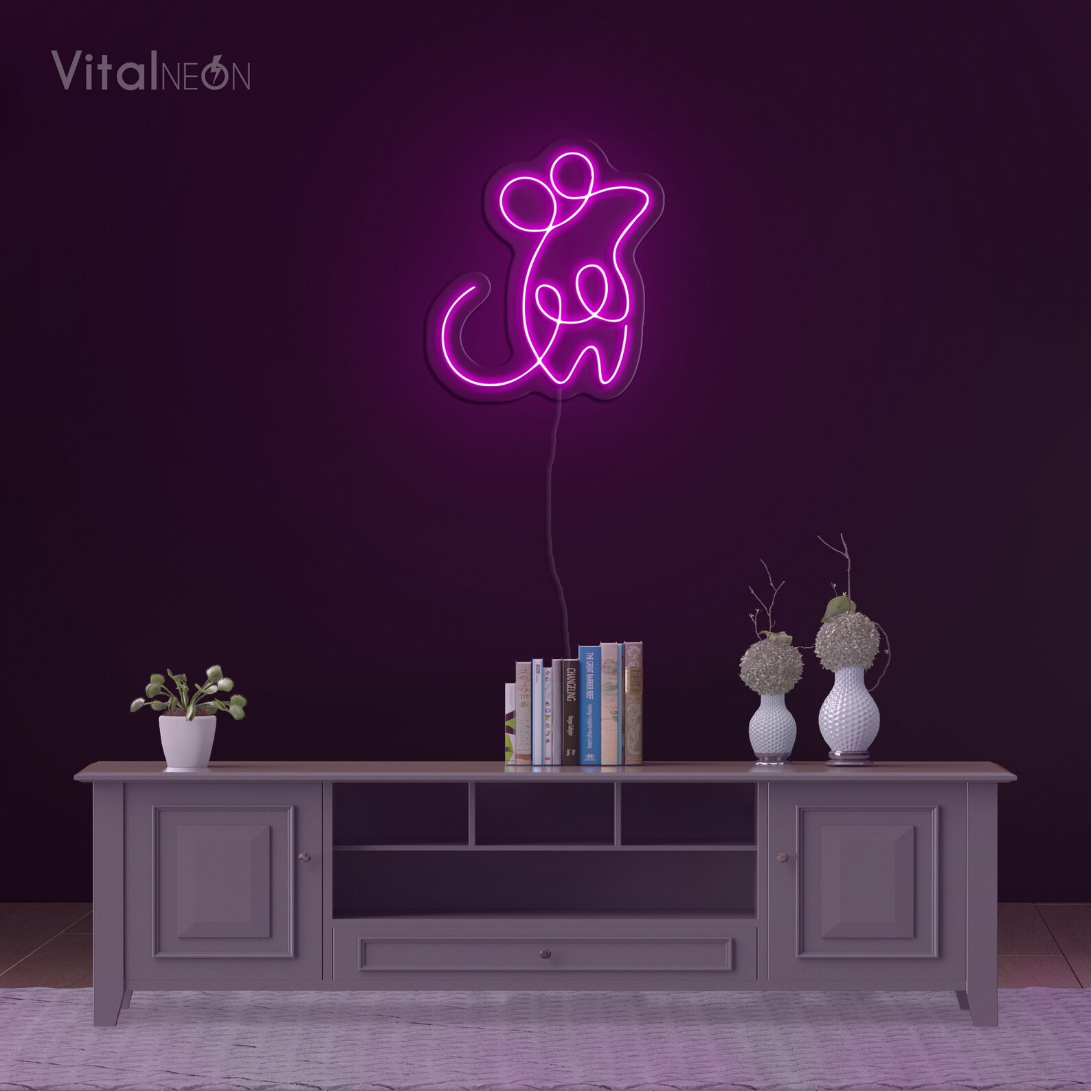 Fresh Look at Rat Neon Sign Rat Led Light Wall Decor Mouse Hamster