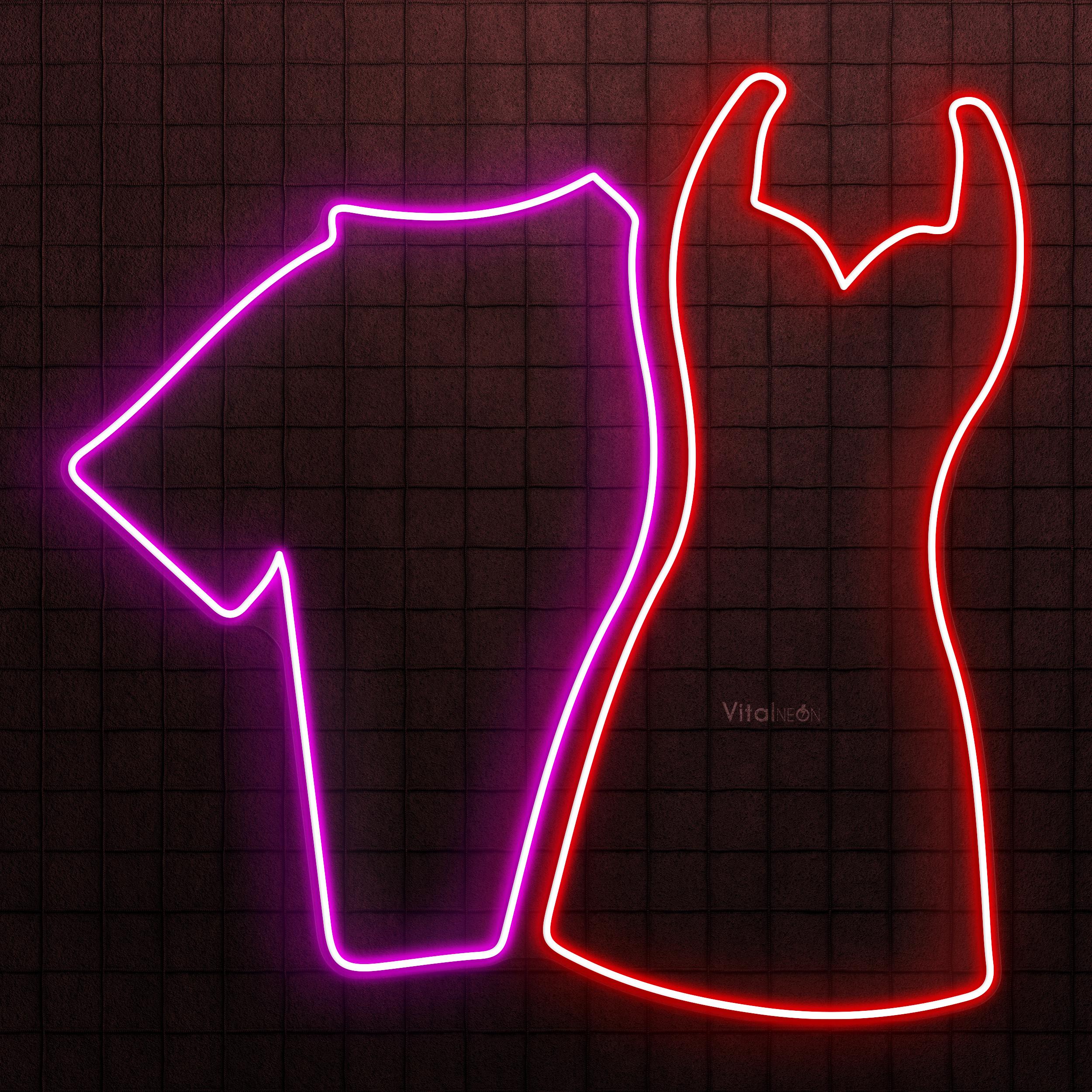 dress neon sign Cloth Neon Sign, Dress Neon Sign, Woman Dress Led Light, Frock Light Sign, Gown Neon Decor, Custom Sign for a Clothing Store, Gift for Her