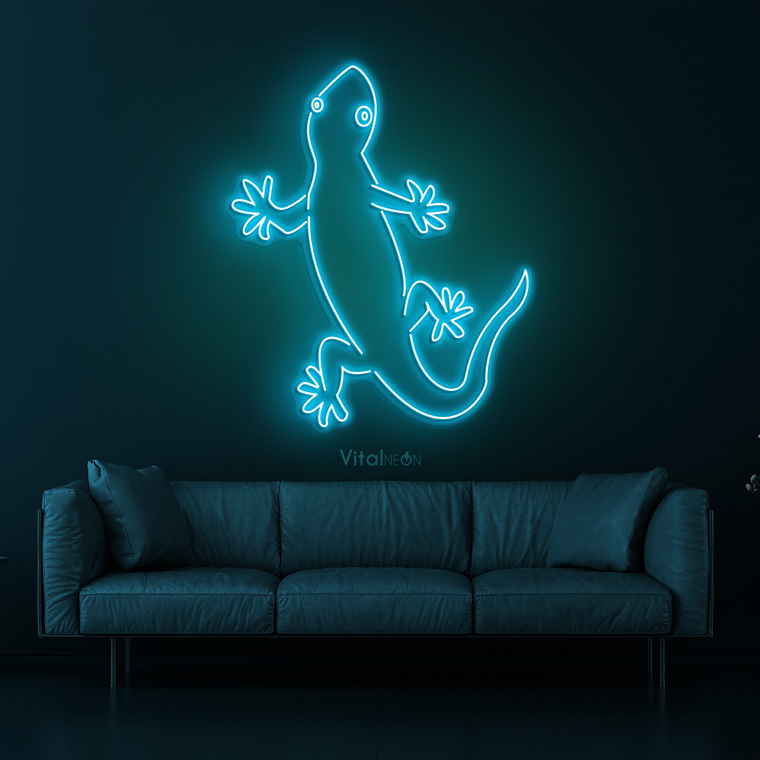 ヤモリ ネオンサイン LEDライト トカゲ ウォールアート ホーム