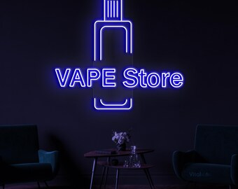 Vape Store LED Neon Sign for Shop, Modern Vaping Light, Bar Club Display  Art - Etsy