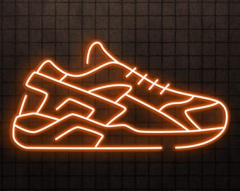 Letrero de neón LED de zapatillas, luz para zapatillas de running, decoración para tienda de deportes, regalo para el hogar, amante de las zapatillas