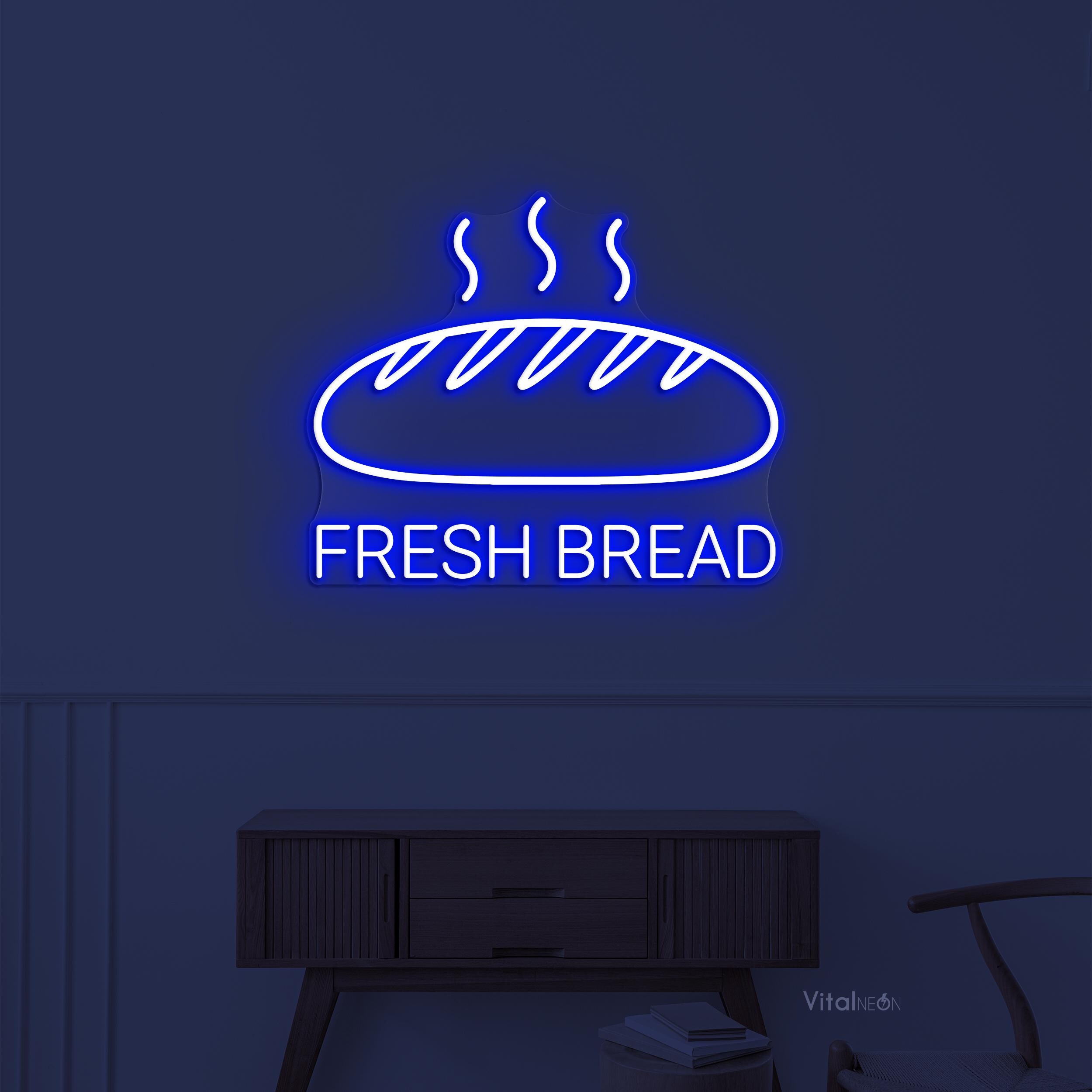 Fresh Baked Bread LED Light Neon Sign, Bakery Warm Hot Wall Decor - Etsy