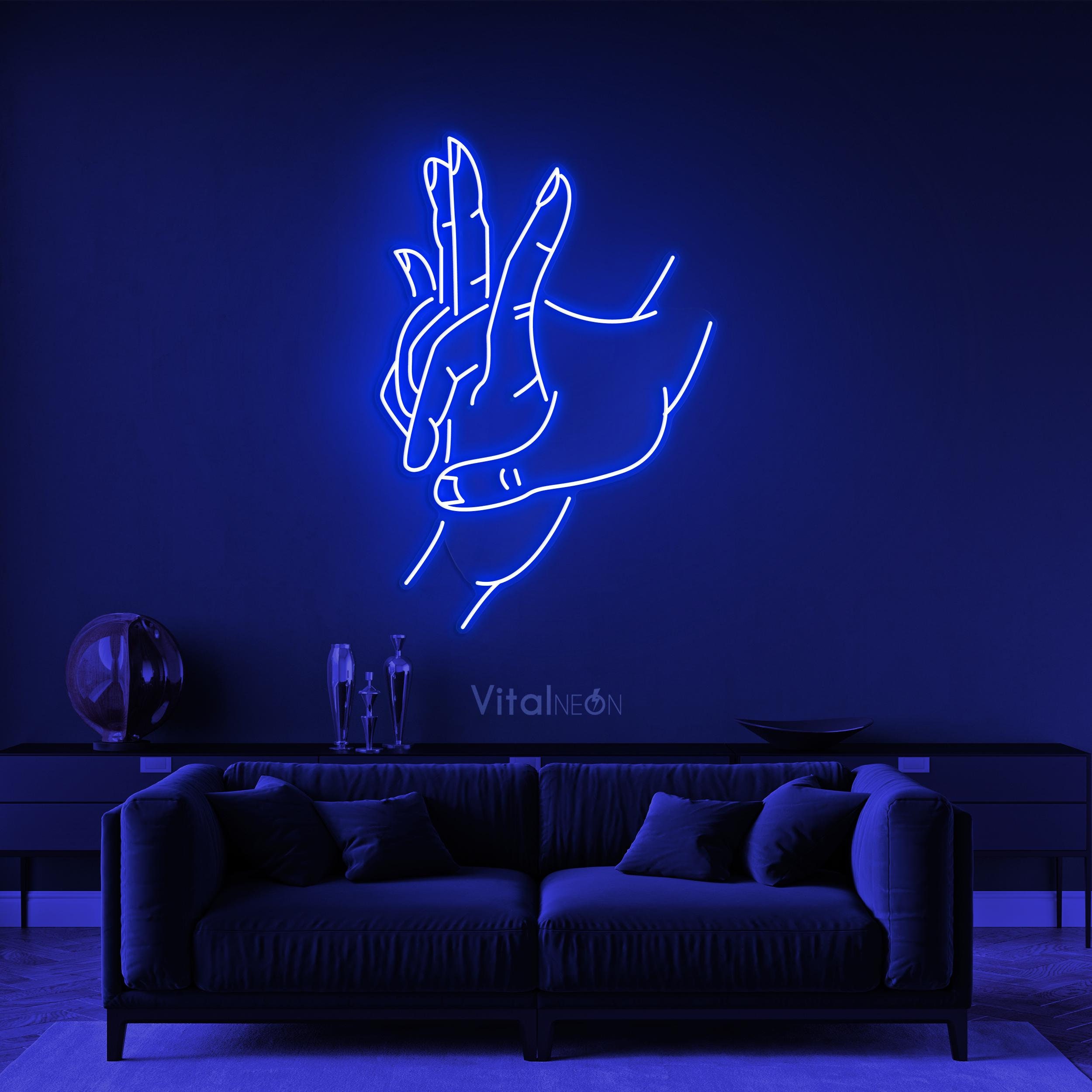 手　ネオンサイン Hands Love ネオンサイン、手を繋ぐ LED ライト、Hands Love ウォール