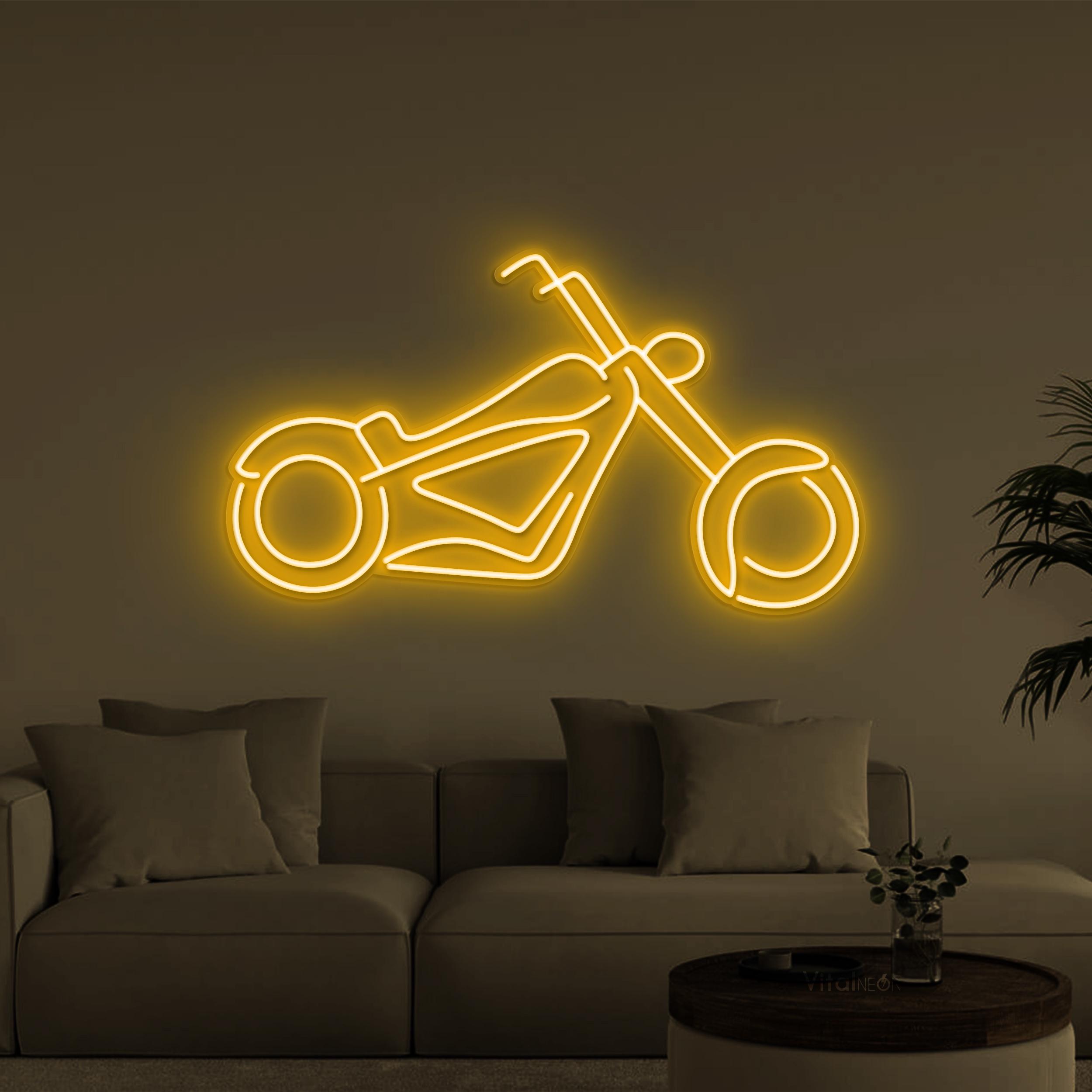 バイク用ネオンサイン LEDライト カフェレーサー 壁飾り ガレージ 