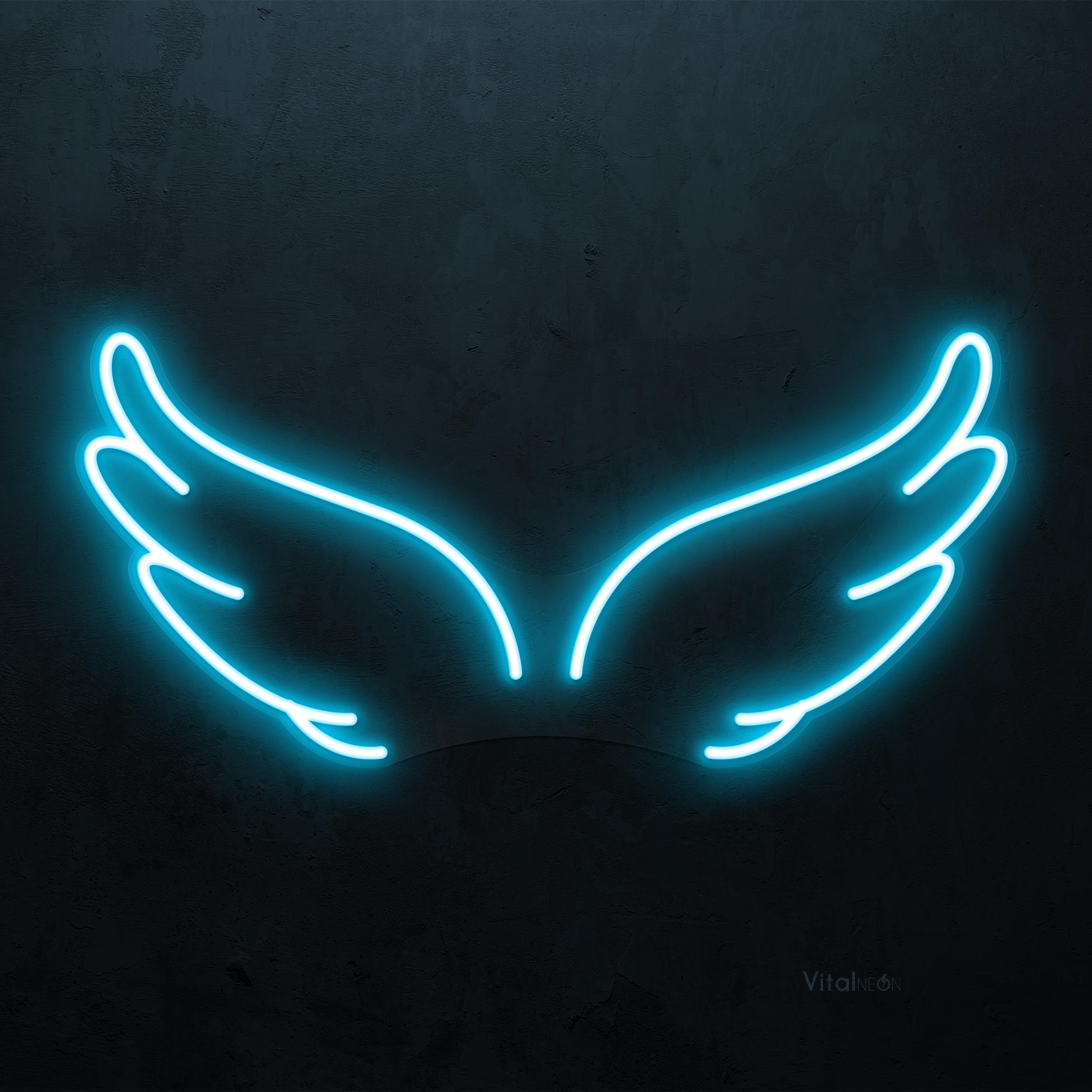 カスタマイズ可能な天使の羽のLEDネオンサイン、壁装飾 - Etsy 日本