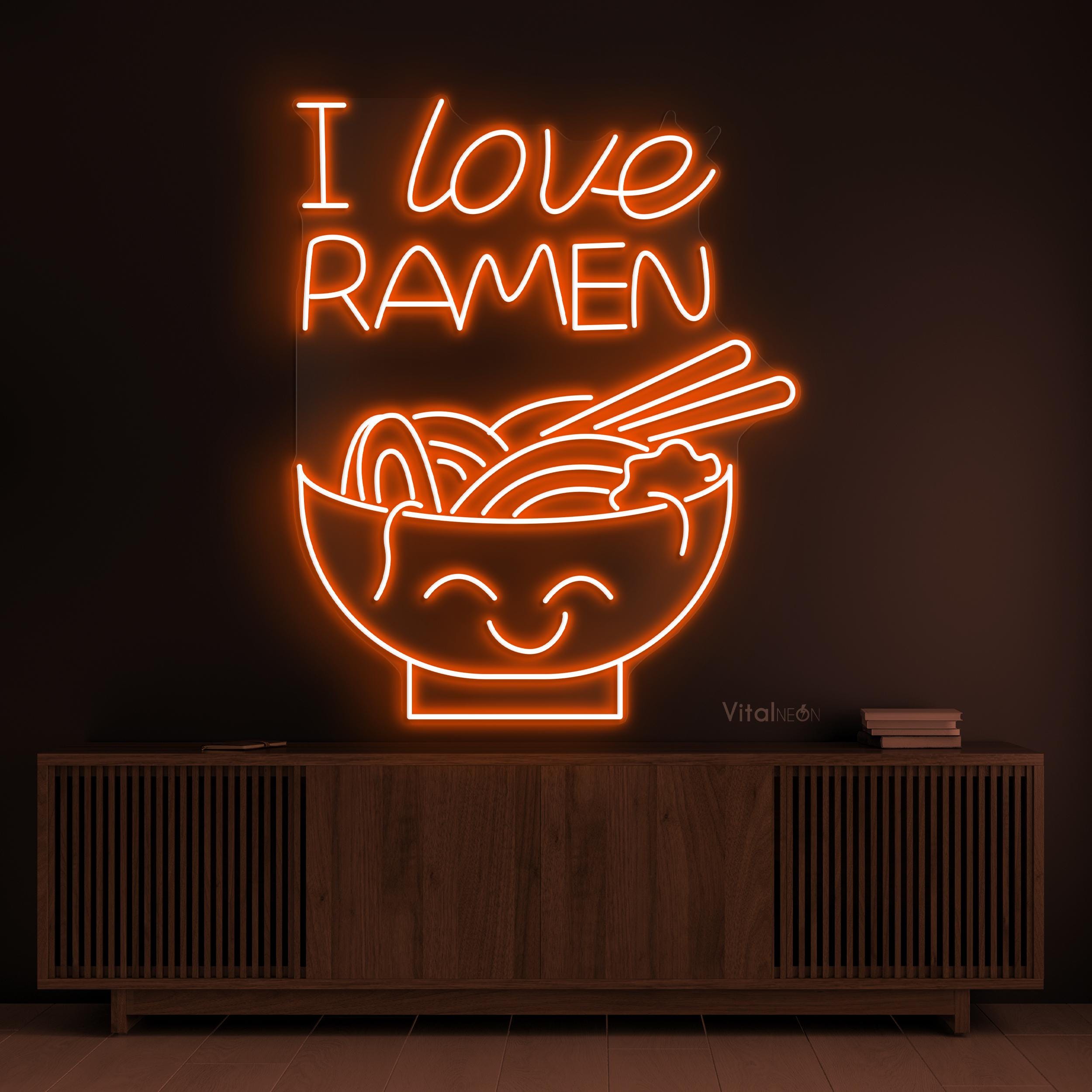 I Love RAMEN ネオンサイン LEDライト ラーメンショップ キッチン