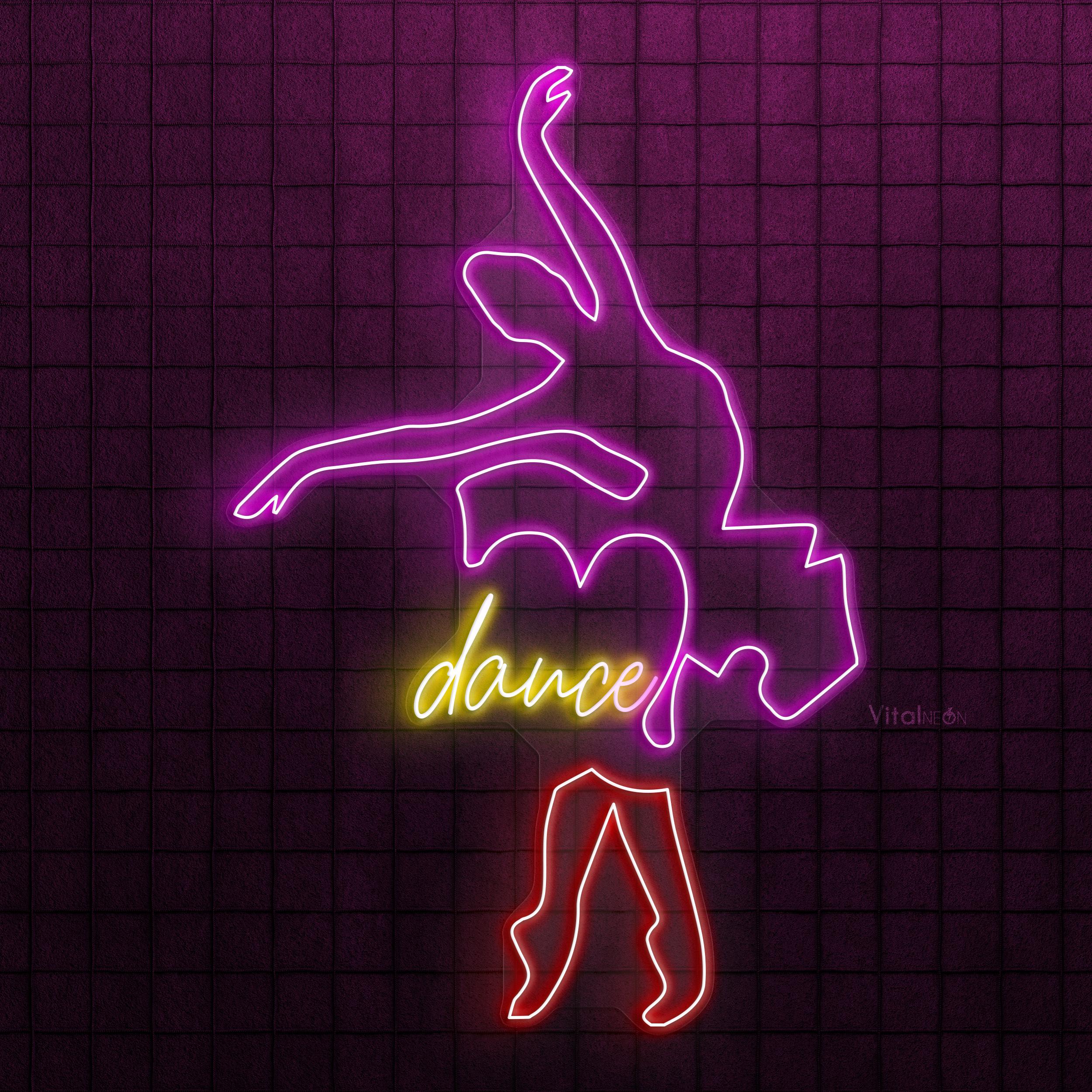 Dance Neon Sign, Ballet Dancer LED Wall Art - Etsy