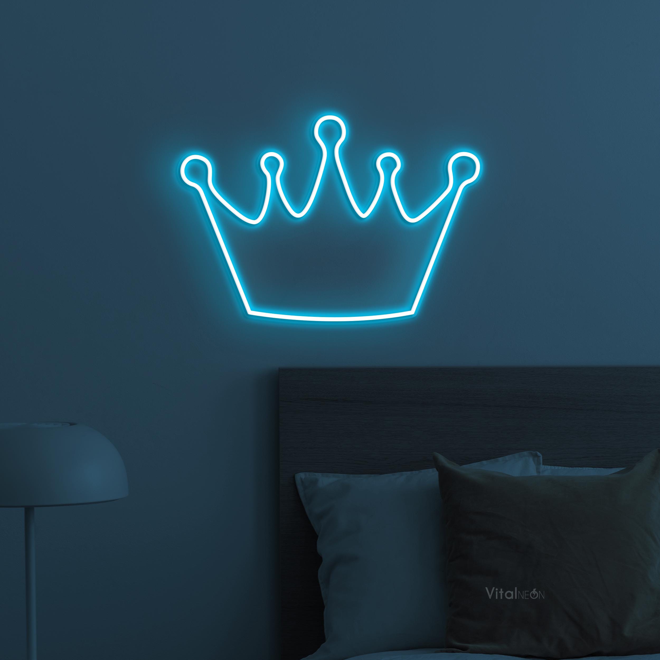 Crown LED Neon Sign, Queen Wall Decor, Business Gift - Etsy