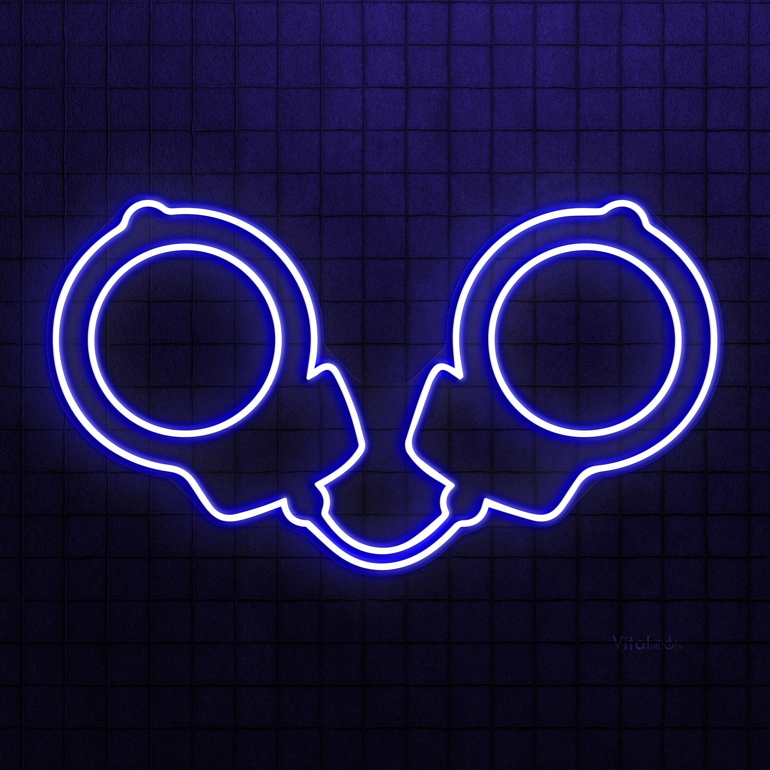 Handcuffs Neon Sign LED Wall Art Bedroom Cafe Decor Police Officer ...