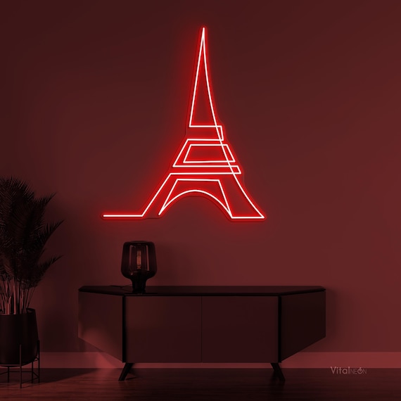 ネオン管（本物）PARISエッフェル塔 ネオン管（本物）PARISエッフェル