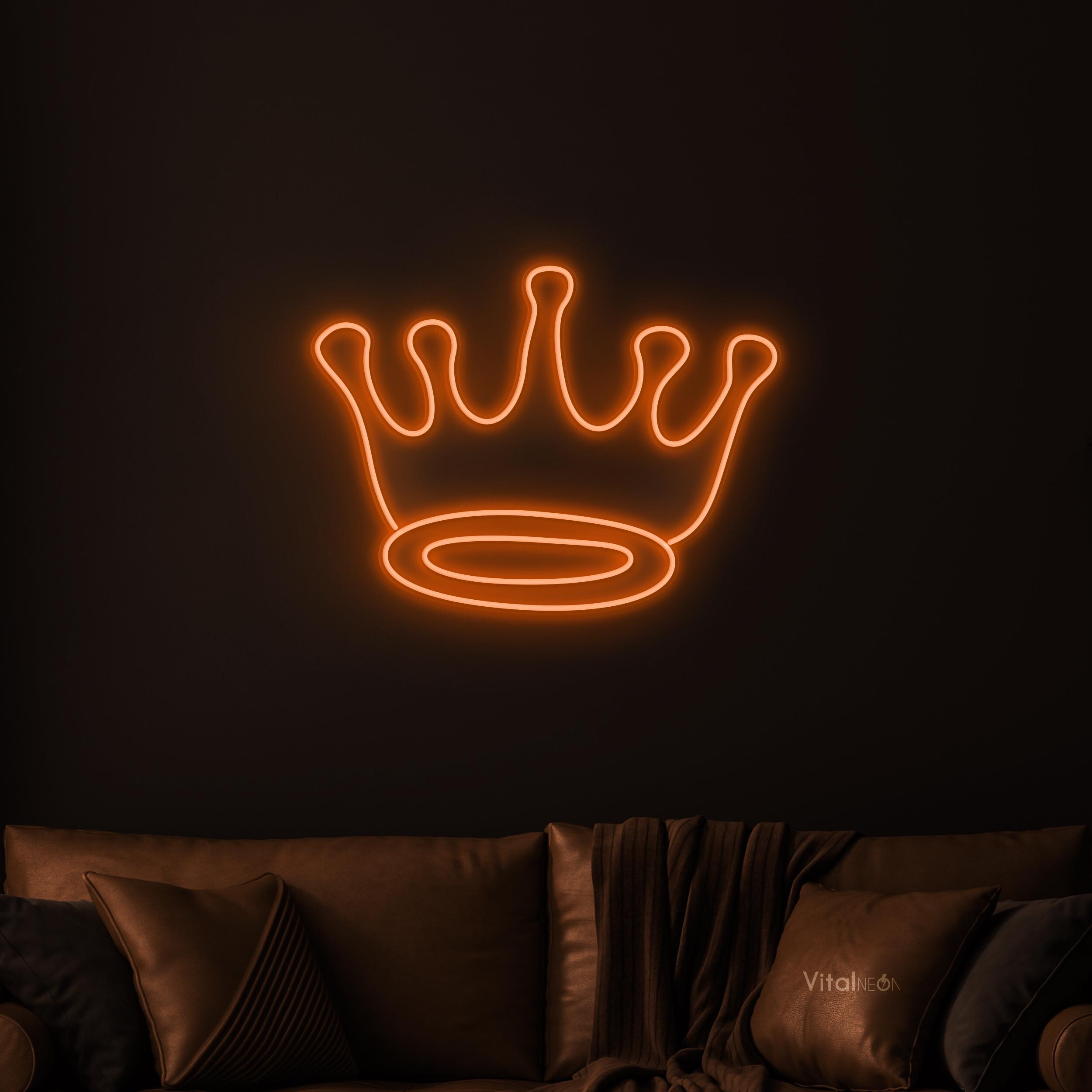 Customizable Crown LED Neon Sign, Princess Room Decor - Etsy