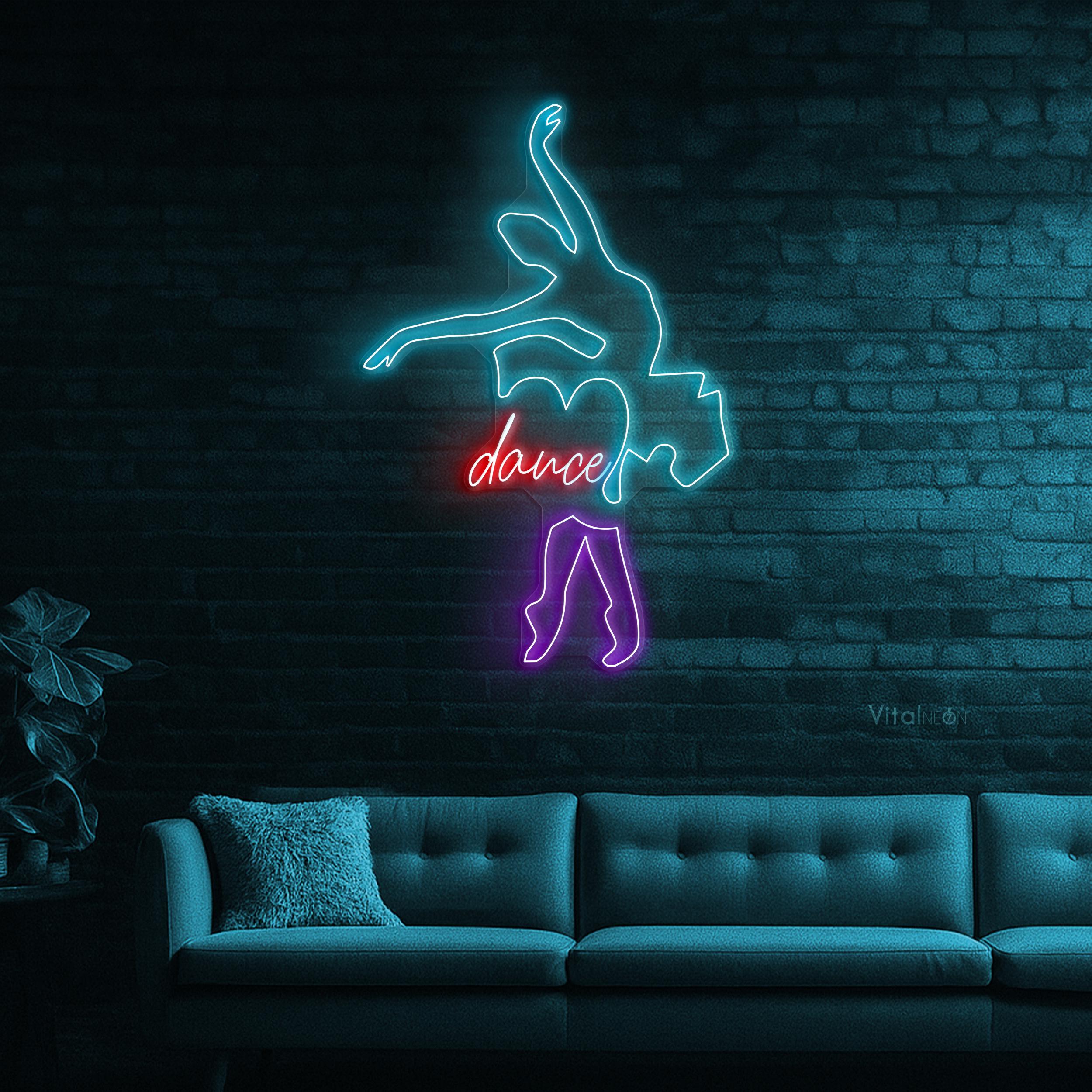 Dance Neon Sign, Ballet Dancer LED Wall Art - Etsy