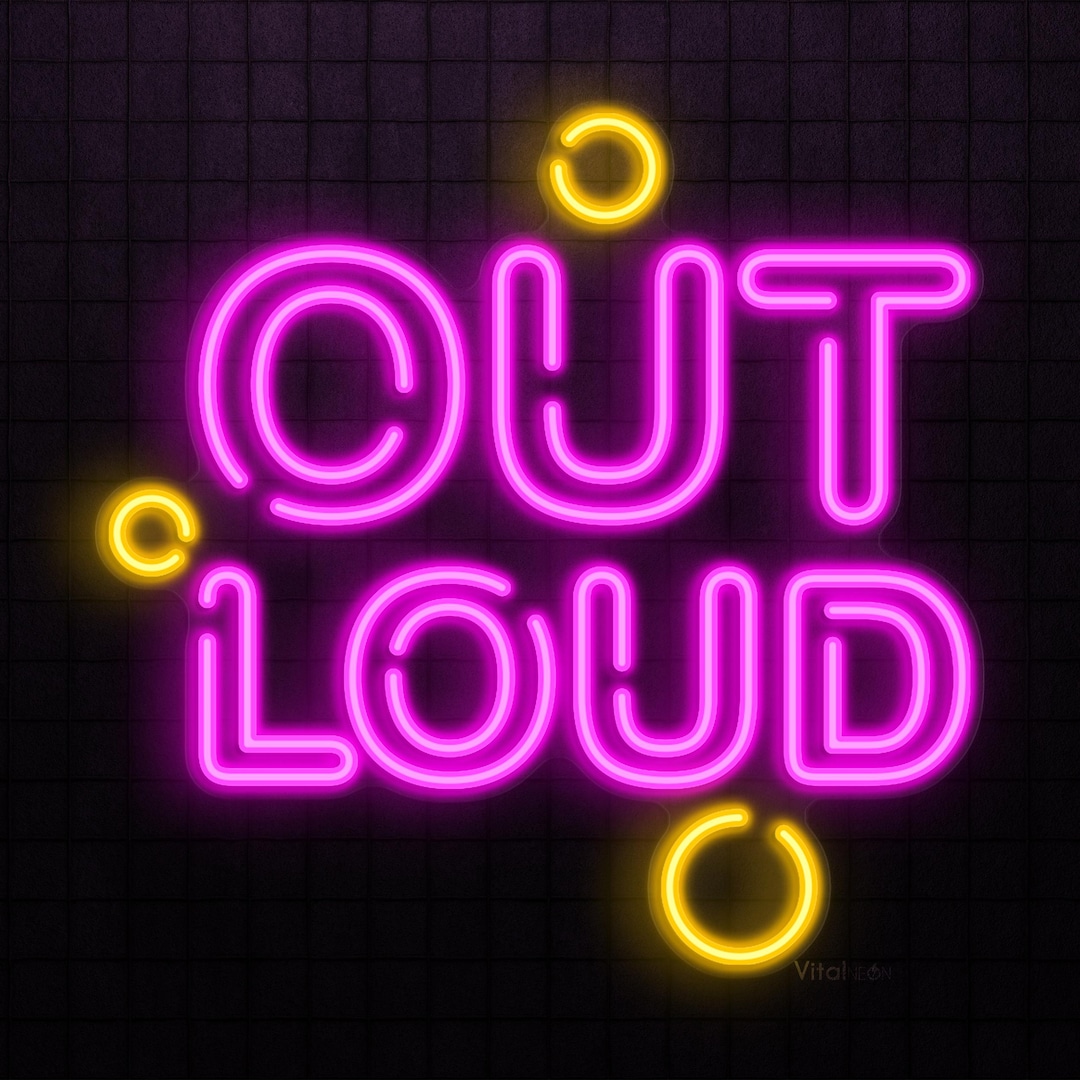 OUT LOUD Neon Sign, LED Wall Decor, Party Decoration - Etsy