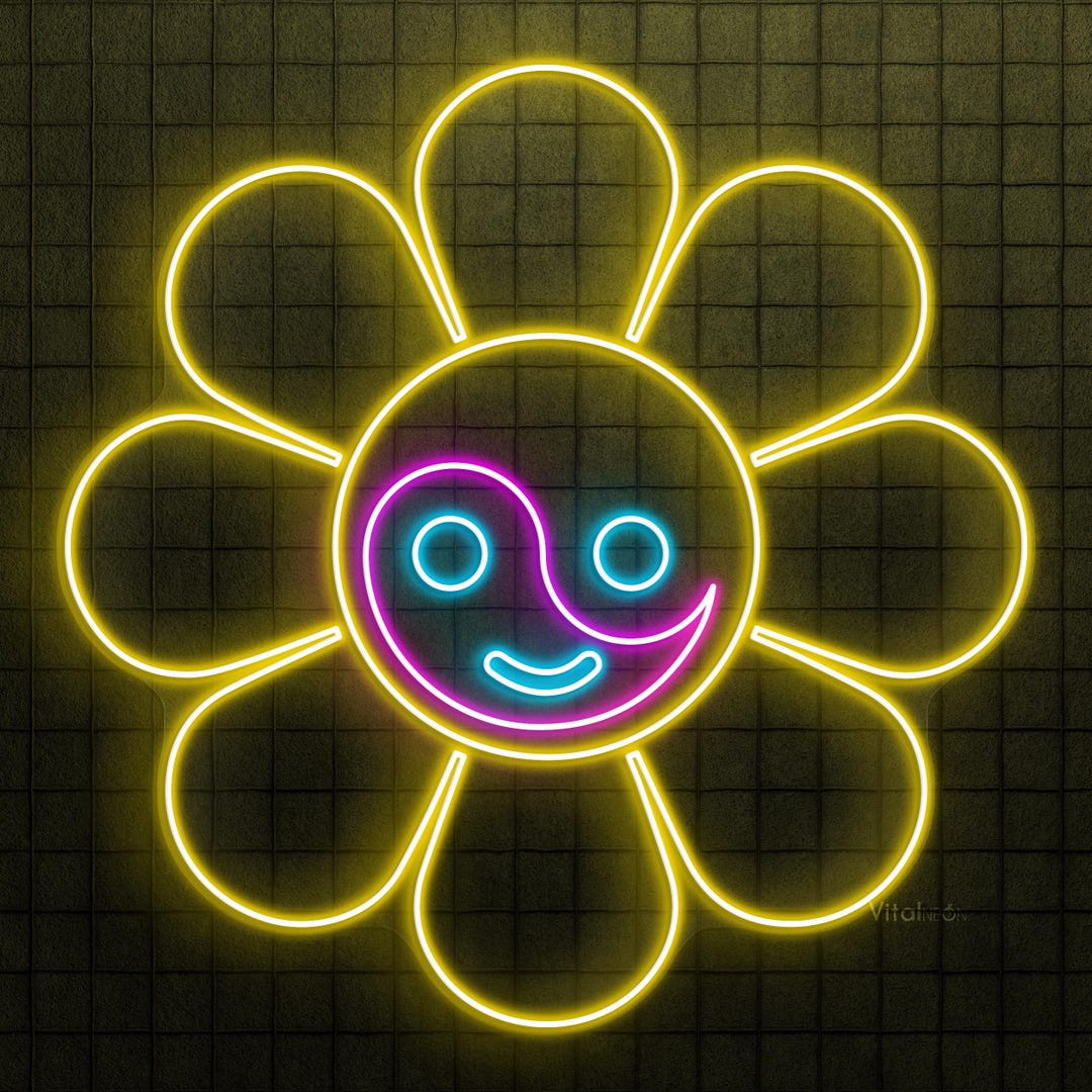 ネオンサイン ひまわり 花 ネオンサイン ひまわり 花