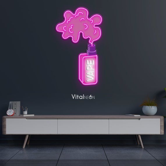 Vape LED Neon Sign Smoke Shop Pop Art Decor Bars Pubs Cafes Mancave Gift -  Etsy