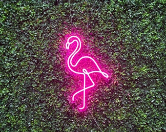 Flamingo Neon Light, Décor for Home, Parties, and Gifts, Tropical Wall Art, Bird Decoration, Perfect for Animal Lovers, Bedroom, Room Decor