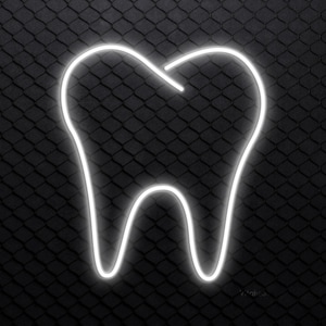 Tooth Neon Sign, Tooth LED Light, Dental Clinic Wall Art, Healthy Tooth Wall Decor, Oral Care Neon Light, Medical Office Decor, Custom Sign
