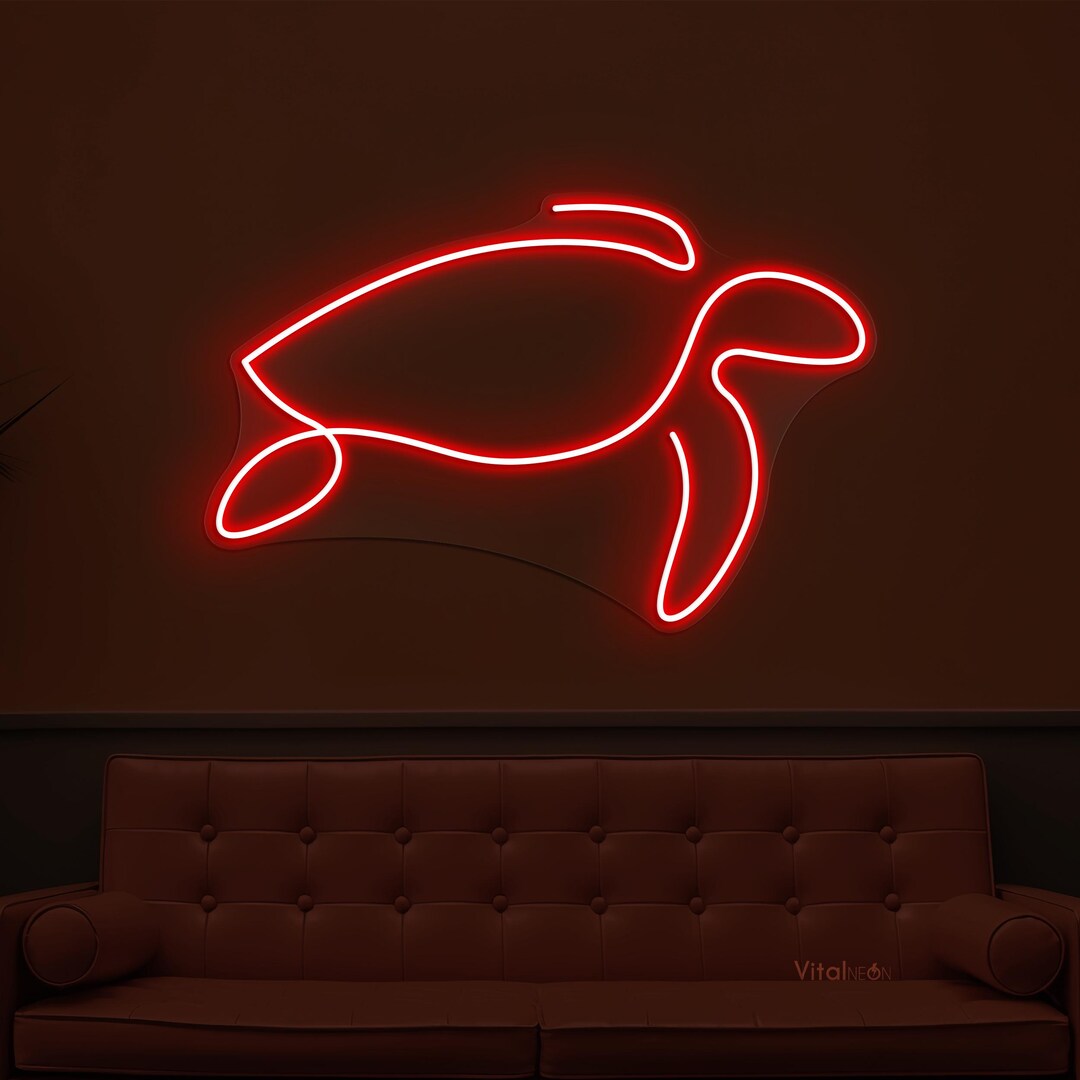 Neon Turtle Sign Turtle LED Neon Sign, Beach House Decor, Kids Room Wall Art - Etsy