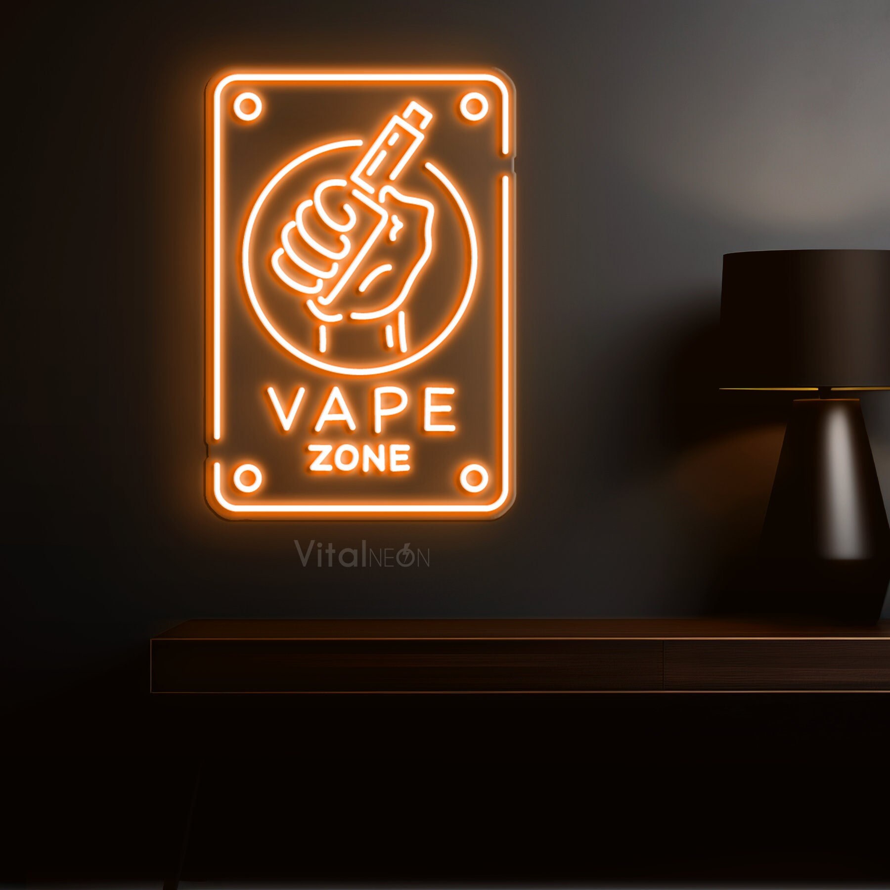 vape lumineuse Enseigne néon LED Vape Zone, Business Shop Lounge Man Cave Pub Bar Party  Maison