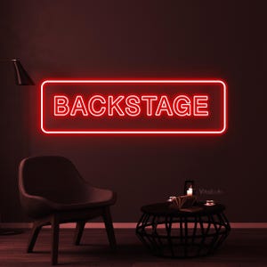 Led Sign Scene Backstage Neon Sign, Backstage LED Light, Behind the Scenes Wall Decor ...