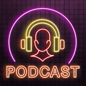 Podcast Neon Sign, Podcast LED Light, Headphones Wall Decor, Music Lover Wall Art, Music Studio Neon Light, Media Room Sign, Podcasters Gift