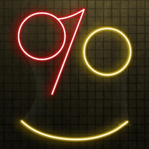 Smiley Face Neon Sign, Smiley Face LED Light, Happy Face Wall Decor, Smiley Emoji Wall Art, Home Decor, Kids Room Neon Light, Positive Sign