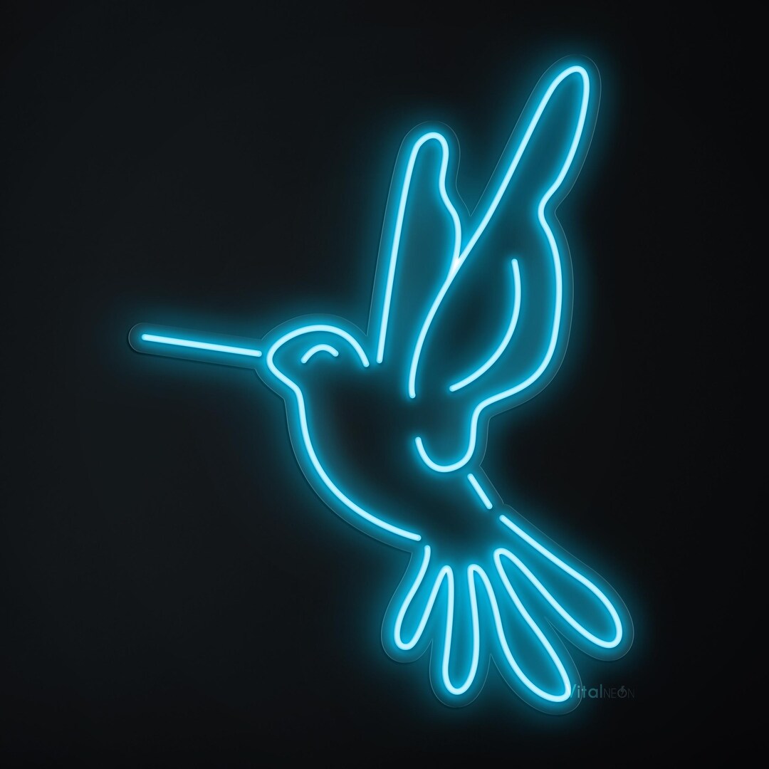 Hummingbird Neon Sign – LED Wall Art, Kids Room or Nature Decor - Etsy ...