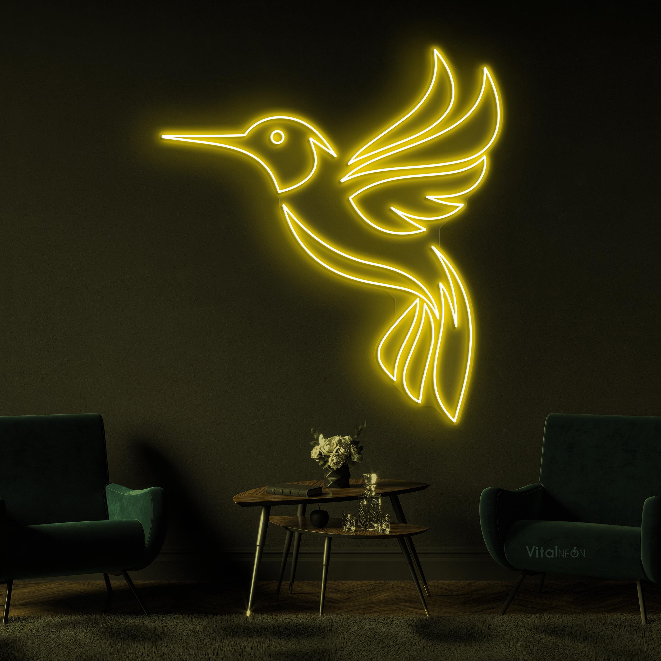 Hummingbird Neon Sign, LED Wall Art, Kids Room Decor - Etsy