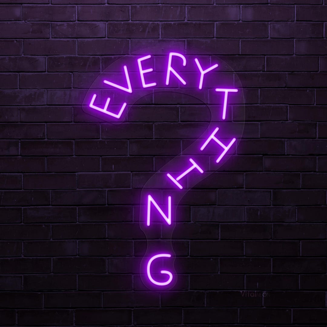 Question Everything Pin Everything Question Mark LED Neon Sign, Office Wall Decor - Etsy