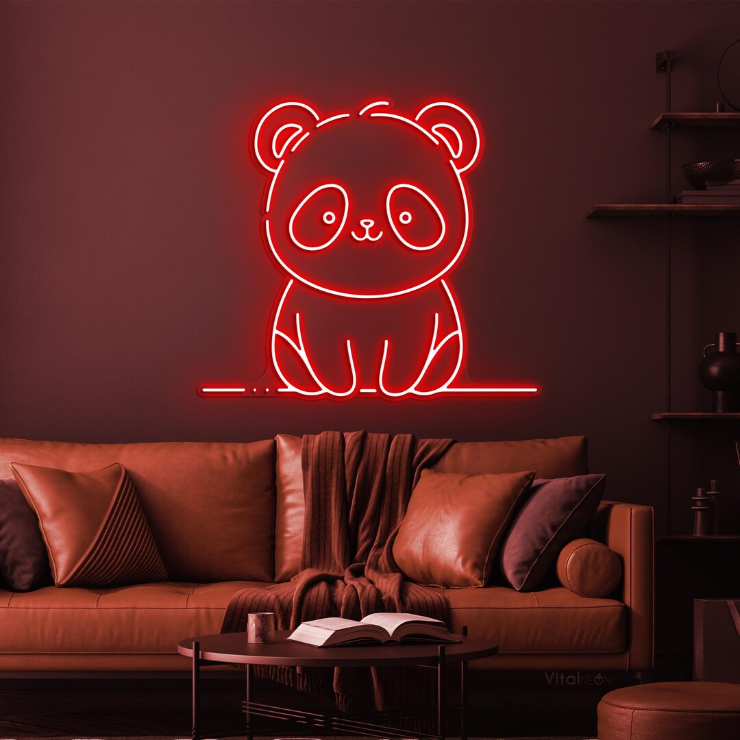 Panther Animal Room Display Dual Color LED Enseigne