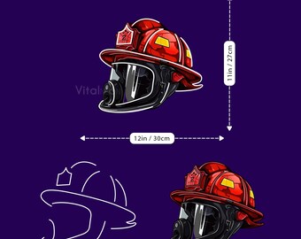 消防士ヘルメットネオンサイン、消防署、男の隠れ家、寝室、ゲーム