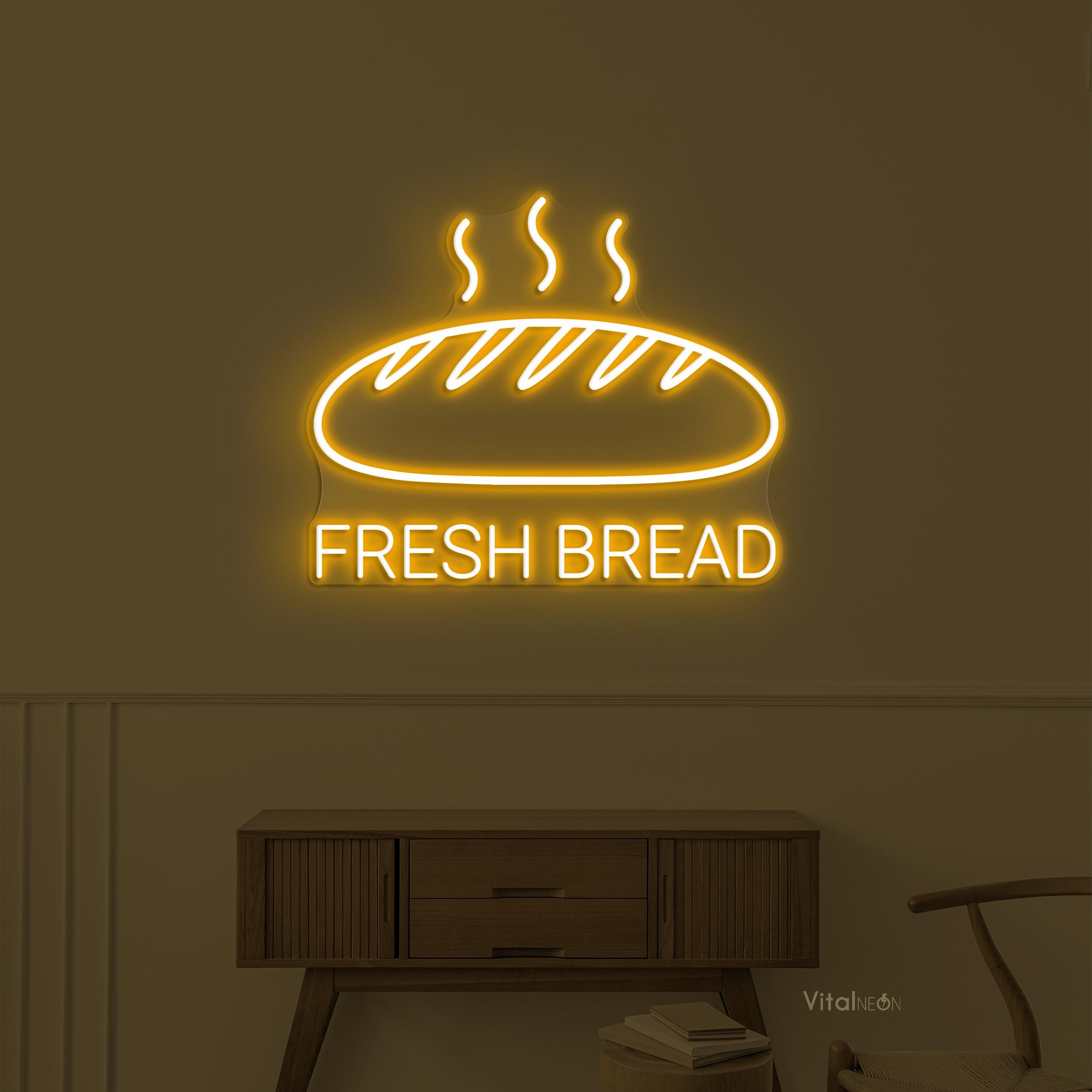 Fresh Baked Bread LED Light Neon Sign, Bakery Warm Hot Wall Decor - Etsy