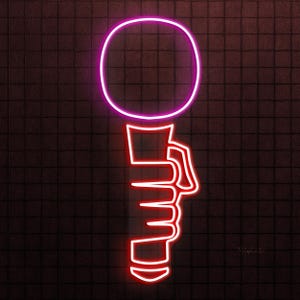 Microphone Neon Sign, Microphone LED Light, Concert Neon Decor, Music Studio Neon Light, Podcast Wall Decor, Neon Gift For Music Lovers