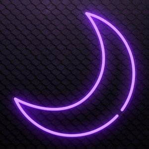 Moon Neon Sign, Celestial LED Wall Light for Bedroom, Nursery or Living Room, Led Moon Neon Art, Crescent Moon Glow Decor, Gift for Kids