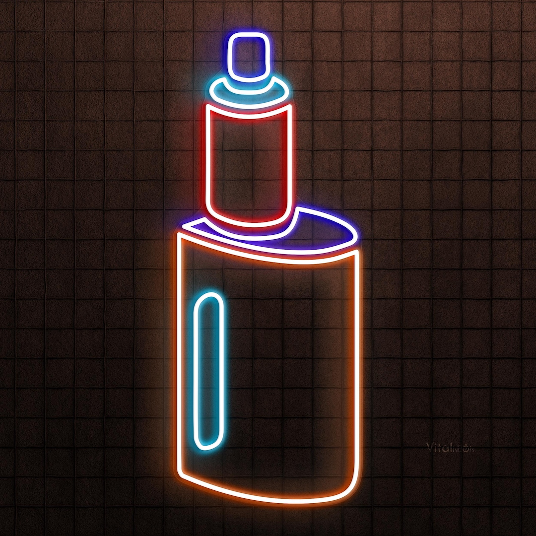 Vape Neon Sign, Vape Mod LED Light, Vaping Shop Wall Decor, Bar, Cafe ...