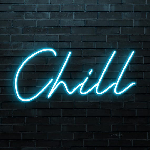 可愛い スカル カプセル ネオンライト CHILL チル アンティーク 行灯