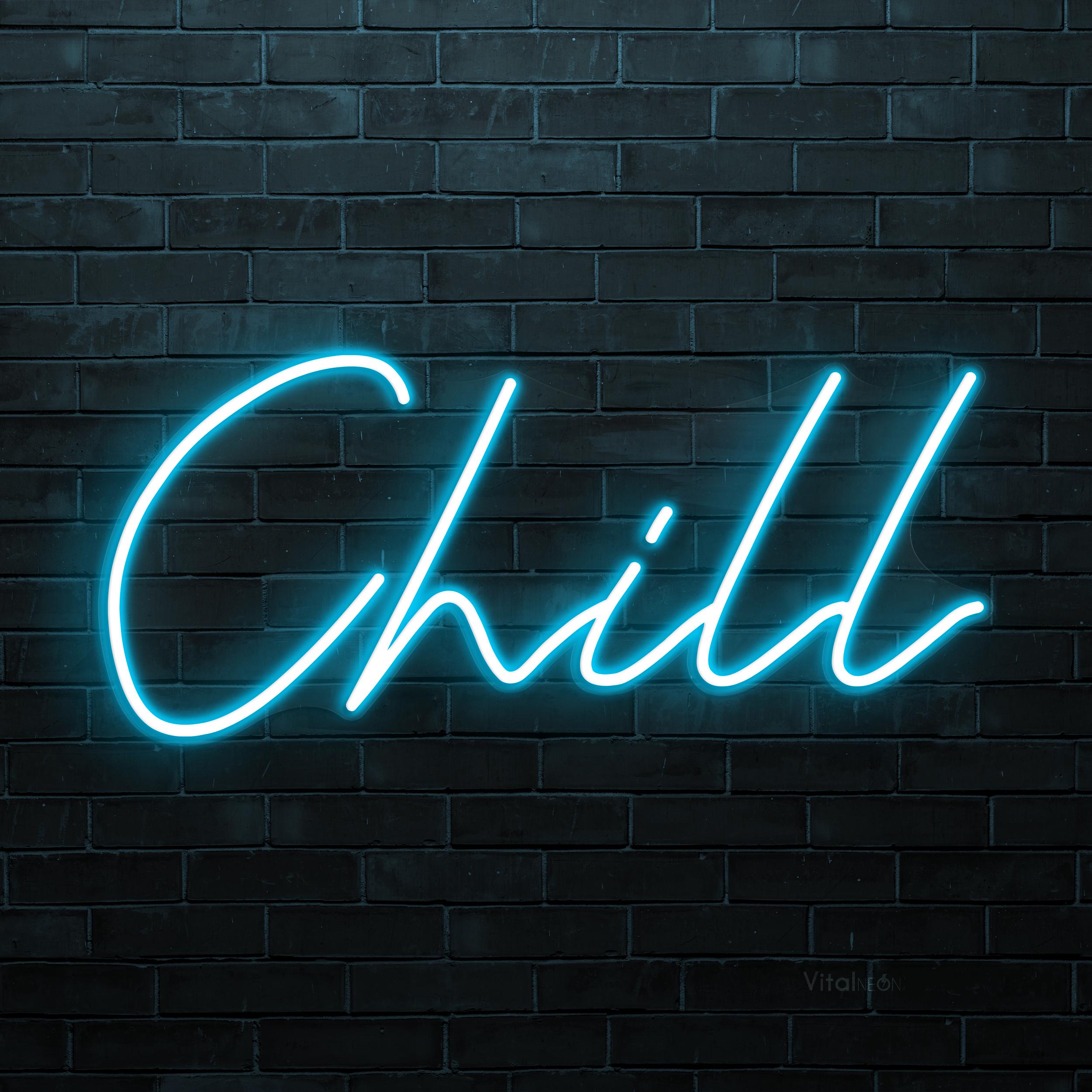 Chill Neon Sign, LED Relax Wall Decor, Calm Vibe Light - Etsy