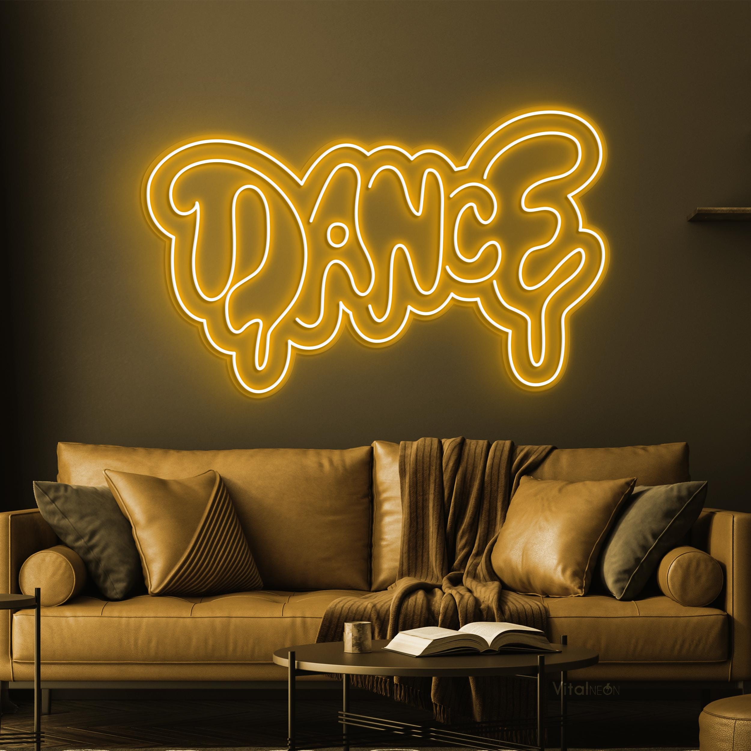 ダンスネオンサイン、ダンスLEDライト、ダンスロゴウォールアート