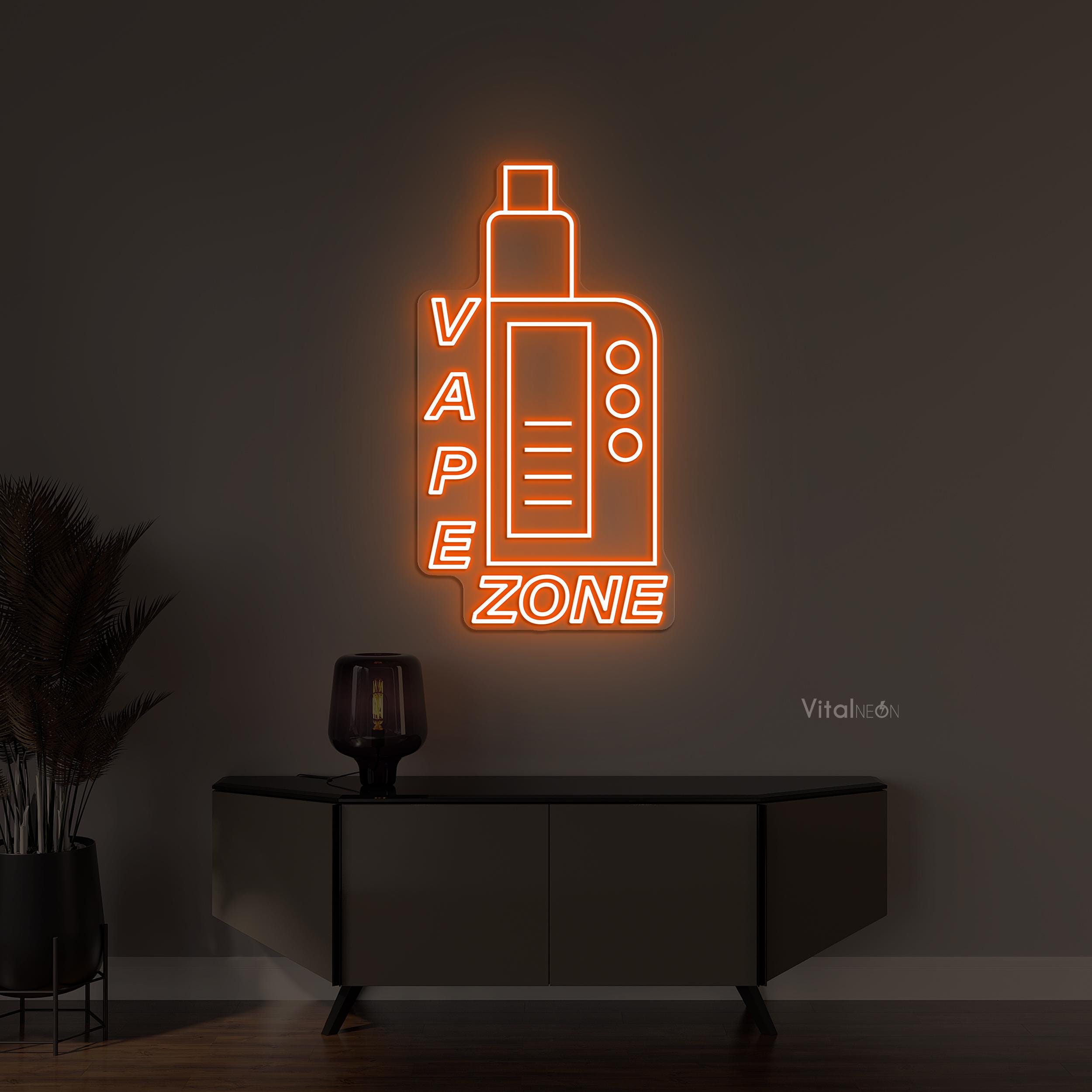 Vape Zone LED Neon Sign, Custom Shop Smoke Room Cafe Bar Wall Decor - Etsy
